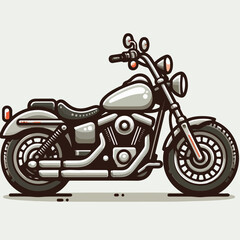 harley motorbike vector illustration
