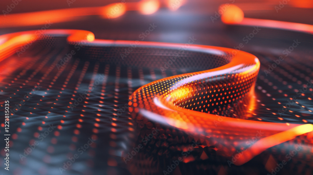 Poster vibrant abstract design featuring flowing lines and textured surface, creating dynamic visual effect