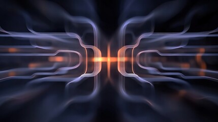 Abstract Digital Background with Flowing Light Lines and Vibrant Colors, Ideal for Technology, Innovation, Data Visualization, and Futuristic Themes