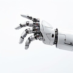 the AI Image Generator, Futuristic Robotic Hand with Metallic Components