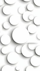 White circles, abstract background, design, wallpaper
