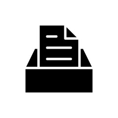 Archive folders icon vector illustration. Document vector icon. Archive storage icon.