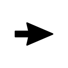Arrow icon vector illustration. Arrow sign and symbol for web design.