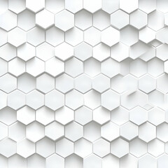 Naklejka premium White Hexagon Pattern Background