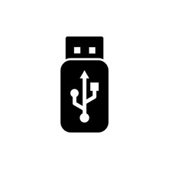 Obraz premium Usb icon vector illustration. Flash disk sign and symbol. flash drive sign.
