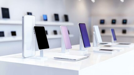 Smartphones and Tablets on Display