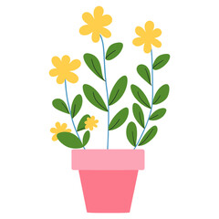Wildflower flowers plant illustration vector