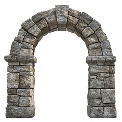 Vintage Stone Archway with Intricate Details and Texture