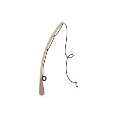 fishing hook icon illustration flat