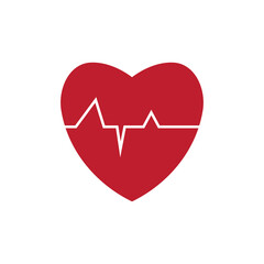 medical heart  icon illustration flat