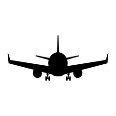 Airplane silhouette illustration aircraft vector
