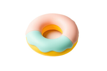 Classic Glazed Donut with Pastel Color Scheme and Design