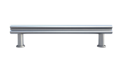 Guard red  rails. Highway roadside barrier on transparent background