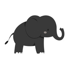 Obraz premium Elephant illustration animal simple vector