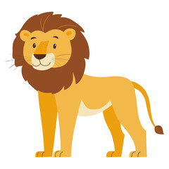 Obraz premium Lion illustration animal art vector