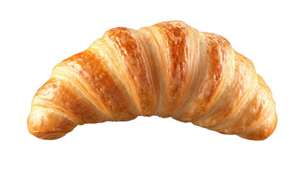 Golden Croissant: A perfectly baked croissant, golden brown and flaky, with a delicate, buttery aroma. This close-up shot captures the alluring texture of this classic French pastry. 