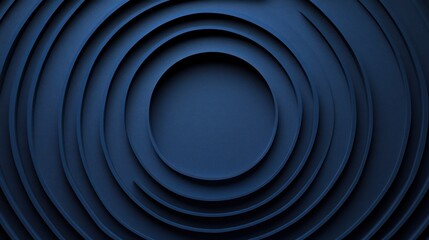 Obraz premium Abstract navy blue concentric circles background.