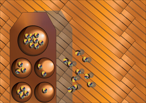 Congkak Traditional Games Digital Art