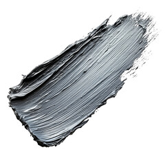 Gray Paint Stroke on Black Background for Art Projects