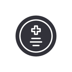 Obraz premium CMOS battery solid icons, minimalist vector illustration ,simple transparent graphic element .Isolated on white background