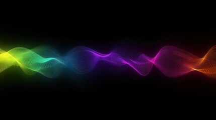 Fototapeta premium Rainbow Wave Abstract Background Design