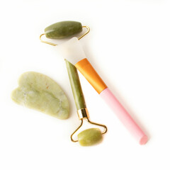 brocha, aislada, beldad, lápiz labial, maquillaje, blanco, cosmeticas, cosmeticas, maquillaje,...