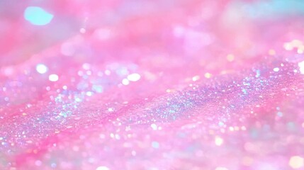 Shimmering Pink Glitter Background with Sparkling Bokeh Effect