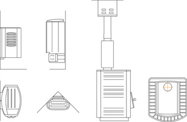 vector illustration design image detail sauna stove