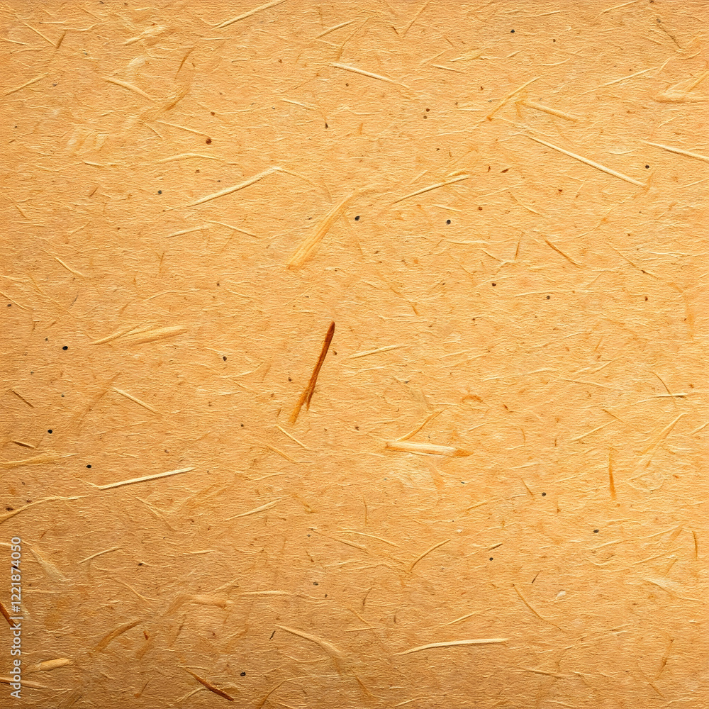 Poster light brown textured paper with scattered fibers and small dark specks creating a natural and slight
