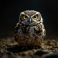 Fototapeta premium Funny Burrowing owl 