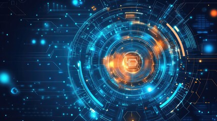 Futuristic Abstract Background Featuring Modern Technology