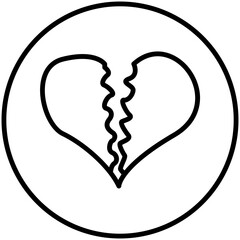 Icon design with a Valentine's theme