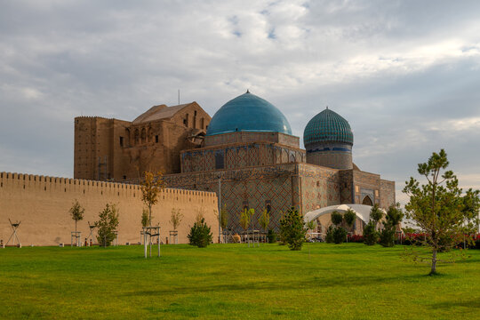 The medieval mausoleum of Khoja Akhmet Yassaui in the Kazakh city of Turkestan - the heart of the Turkic world