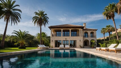 Fototapeta premium Luxury house entrance