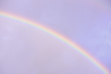 rainbow in the sky over huancayo city 