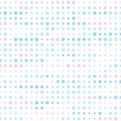 ランダムな水玉模様のかわいい背景イラスト