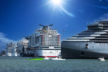 cruise ship in port