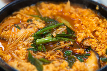 spicy soft tofu stew
