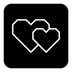 Icon design with a Valentine's theme