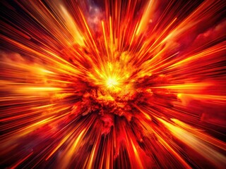 Red Gradient Background Design: Exploding Color Photography, Abstract Art, Digital Painting, Stock Photo