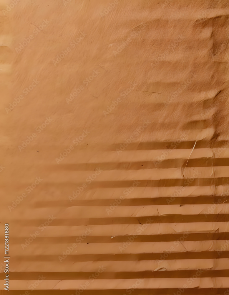 Poster textured brown surface with subtle horizontal lines creating a ribbed or corrugated effect. warm, ne