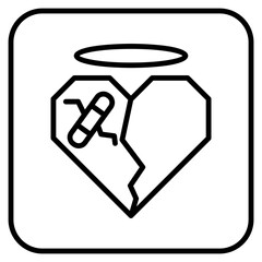 Icon design with a Valentine's theme