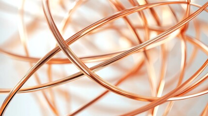 Intricate Network Of Shiny Copper Wires