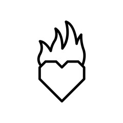 Icon design with a Valentine's theme
