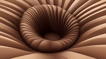 Brown 3D Abstract Background Illustration