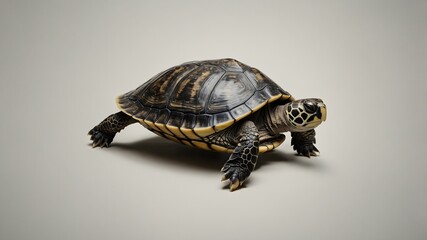 Fototapeta premium turtle on a white background