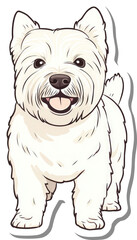 Obraz premium A Happy West Highland White Terrier Puppy