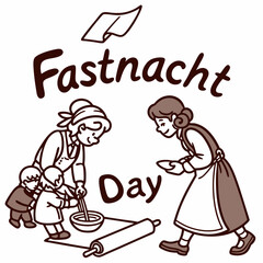 FASTNACHT DAY silhouette vector