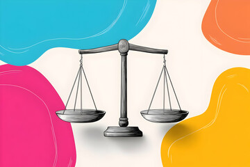Scales of Justice Illustration