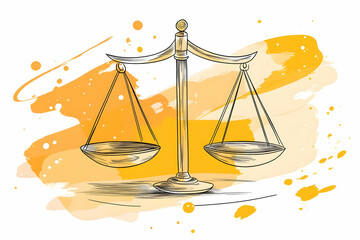 Scales of Justice Illustration
